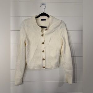 GAP Women's Cream Button-Up Cardigan
